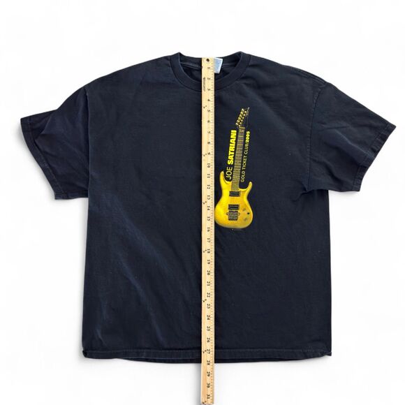 Vintage 2005 Joe Satriani Gold Ticket Club T-Shirt Mens XL Black Tour Tee - Picture 3 of 4